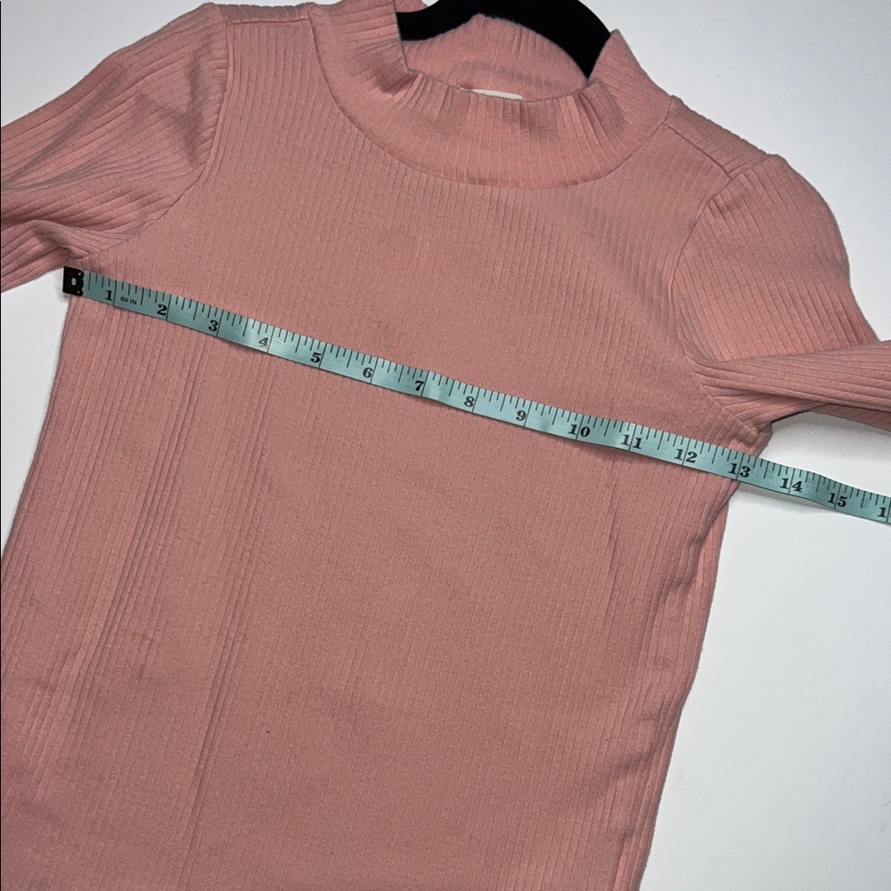 Crewcuts Pink Ribbed Long Sleeve Tee - Picture 5 of 7